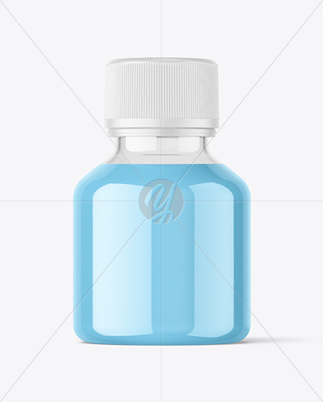 Clear Syrup Bottle Mockup