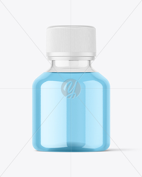 Clear Syrup Bottle Mockup