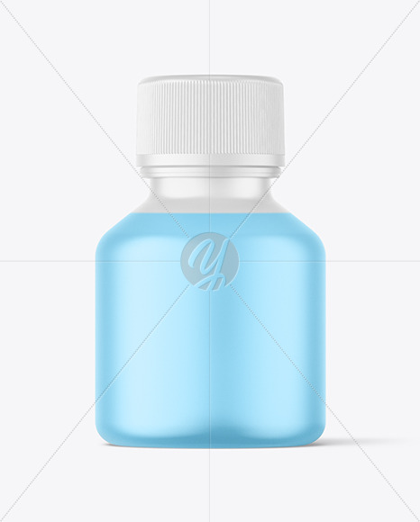 Frosted Syrup Bottle Mockup