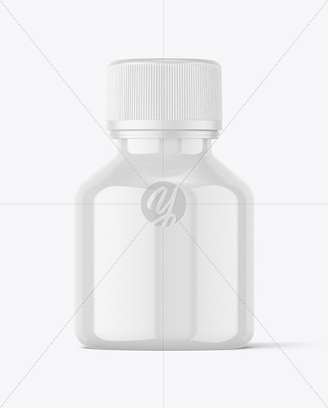 Glossy Syrup Bottle Mockup