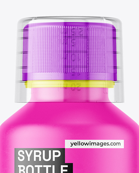 Matte Syrup Bottle Mockup