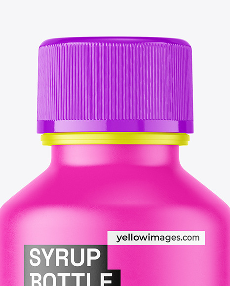 Matte Syrup Bottle Mockup