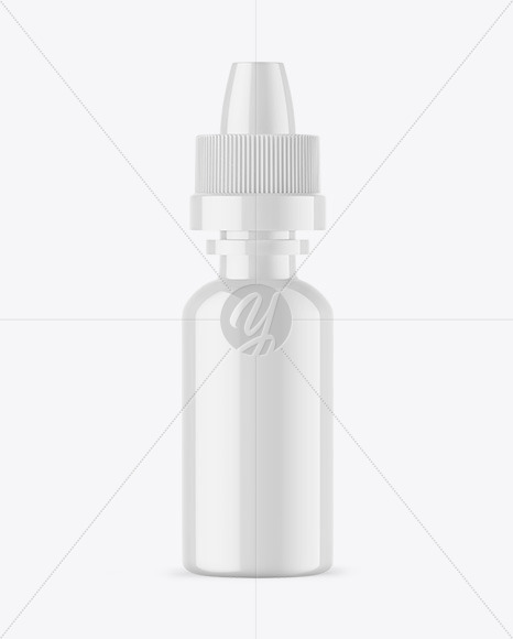 Glossy Dropper Bottle Mockup