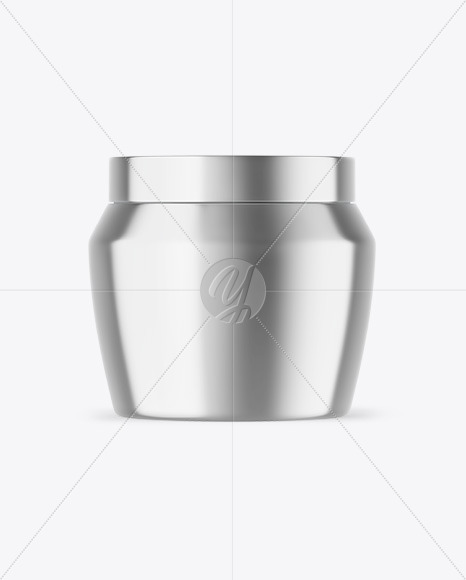 Metallic Tea Tin Can Mockup