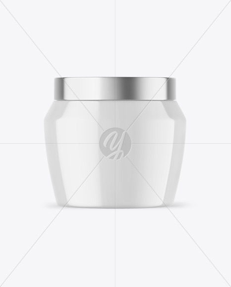 Glossy Tea Tin Can Mockup