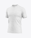 Heather T-Shirt Mockup - Half Side View