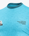 Heather T-Shirt Mockup - Half Side View