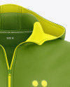 Softshell Zipped Hoodie Mockup - Front View