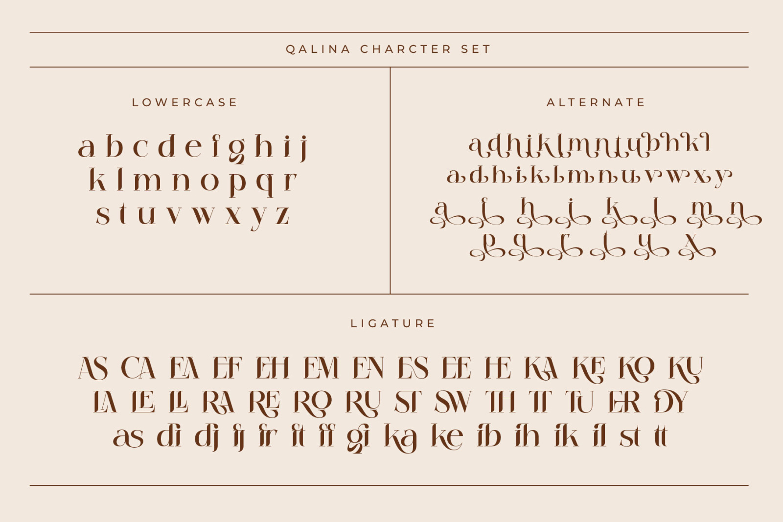 Qalina Modern Serif Font Qalina Modern Serif Font