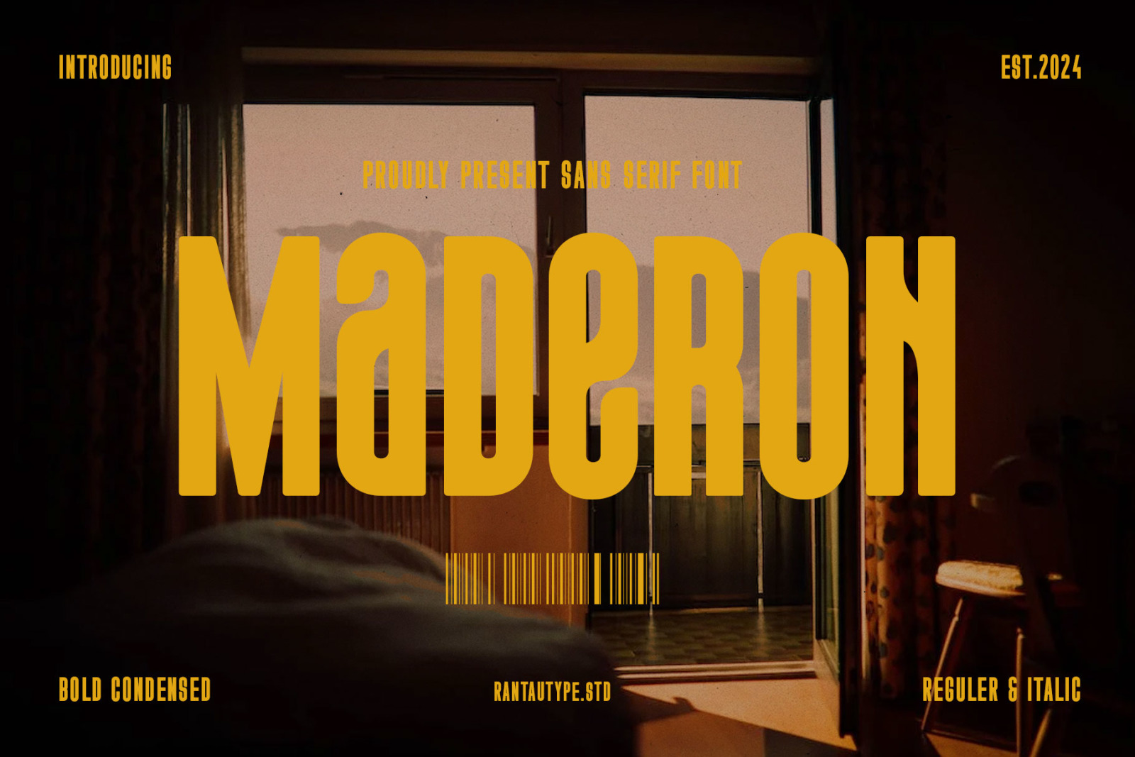 Maderon Bold Condensed Font