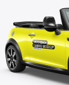 Hatchback Cabrio Mockup - Half Side View