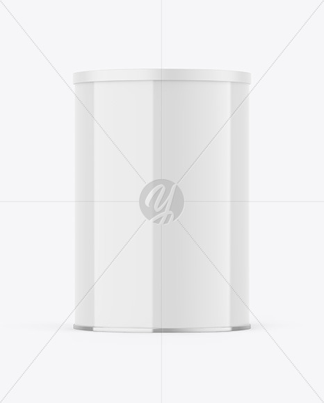 Glossy Tin Can Mockup