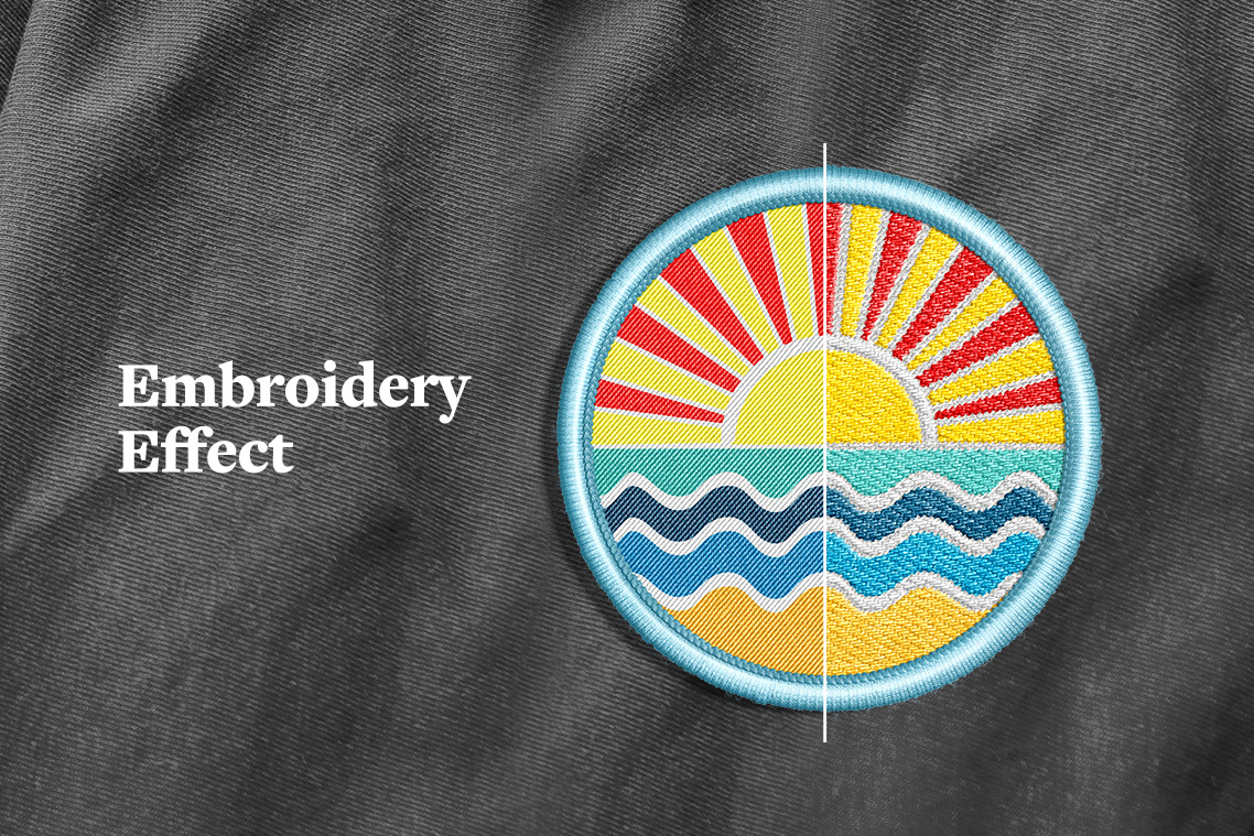 Round Embroidery Patch Mockups Round Embroidery Patch Mockups