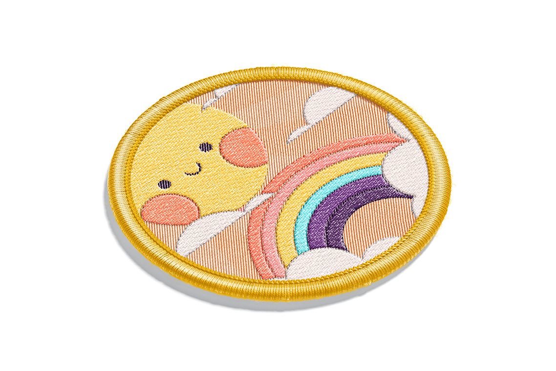 Round Embroidery Patch Mockups Round Embroidery Patch Mockups