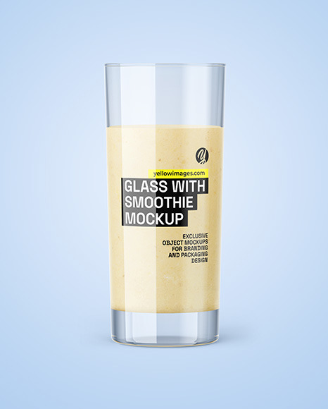 Glass With Smoothie Mockup