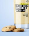 Glass With Smoothie Mockup