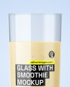 Glass With Smoothie Mockup