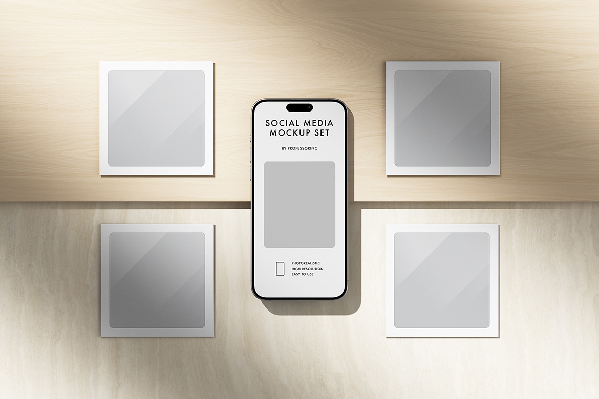 Instagram Mockup Set Instagram Mockup Set
