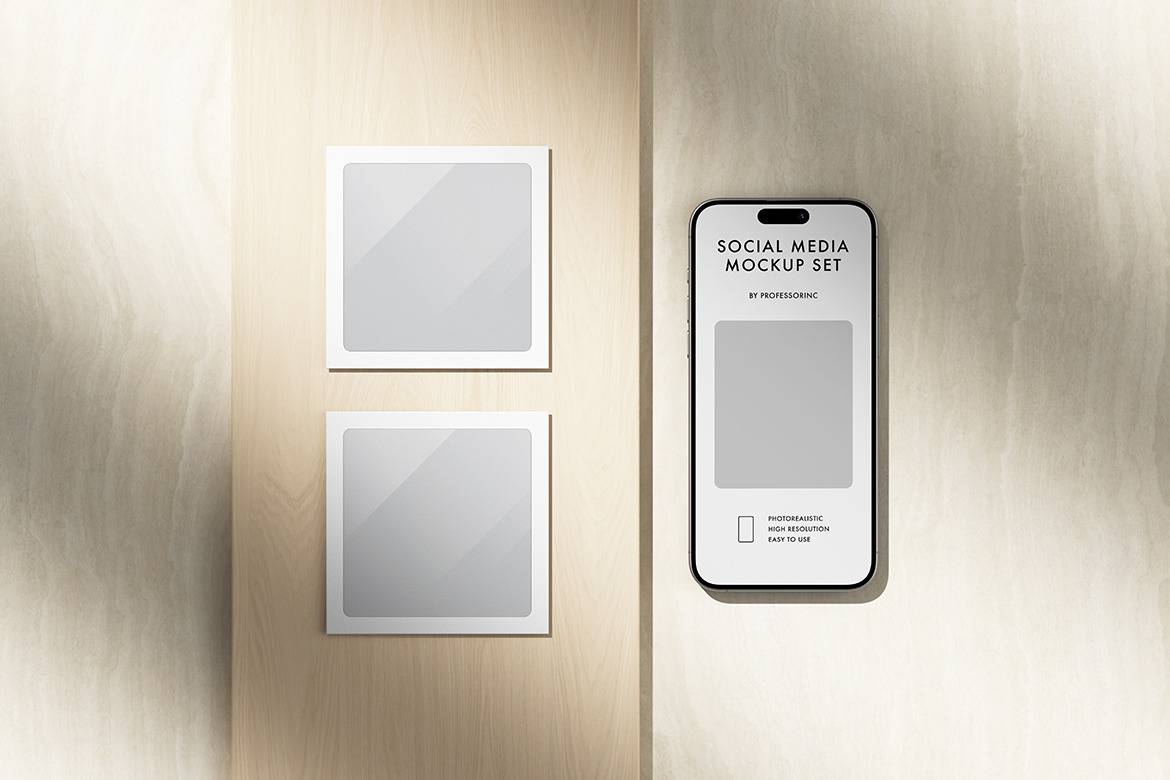 Instagram Mockup Set Instagram Mockup Set