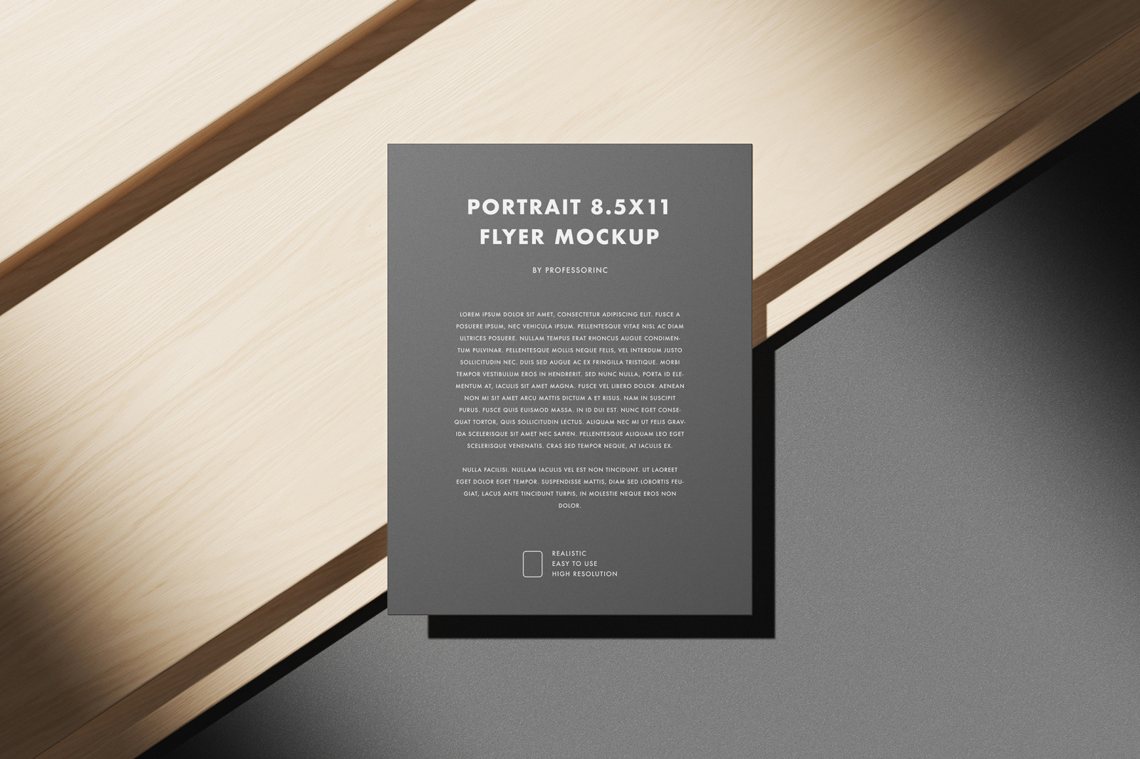Portrait 8.5x11 Flyer Mockup Set Portrait 8.5x11 Flyer Mockup Set