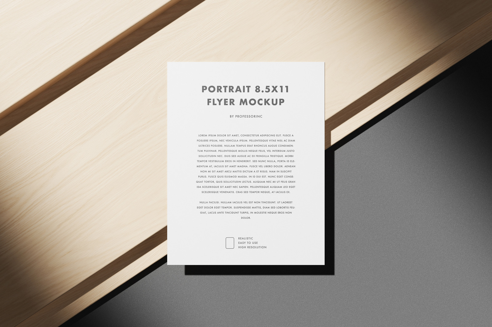 Portrait 8.5x11 Flyer Mockup Set Portrait 8.5x11 Flyer Mockup Set