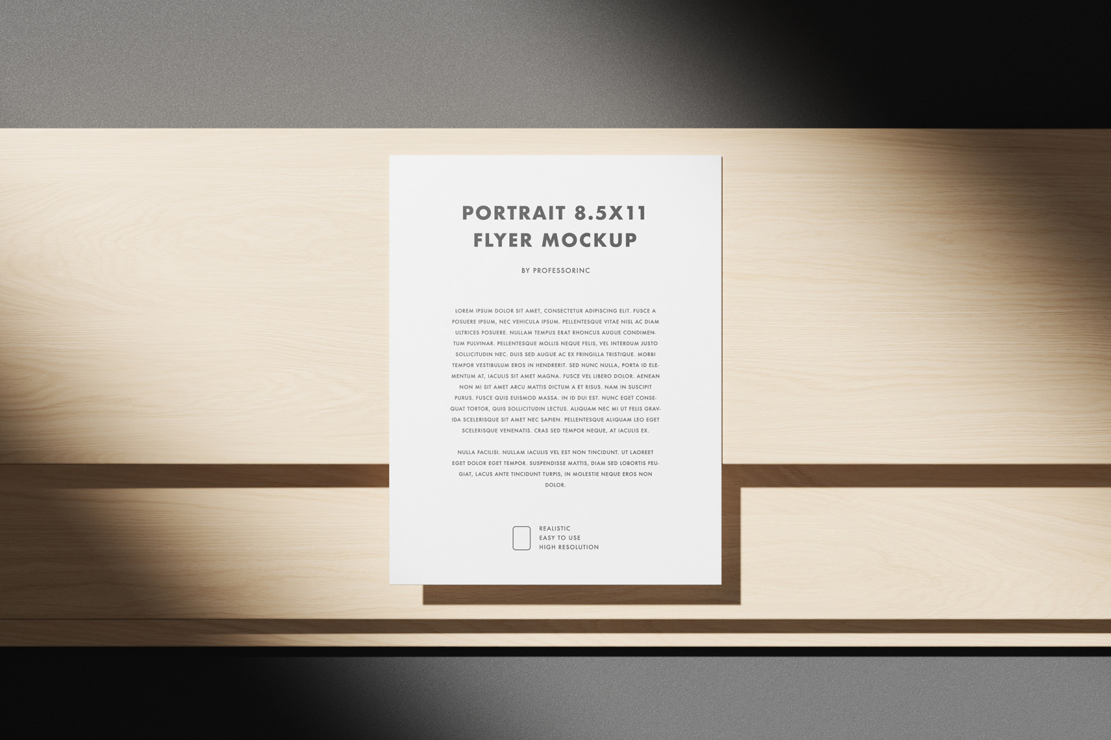 Portrait 8.5x11 Flyer Mockup Set Portrait 8.5x11 Flyer Mockup Set
