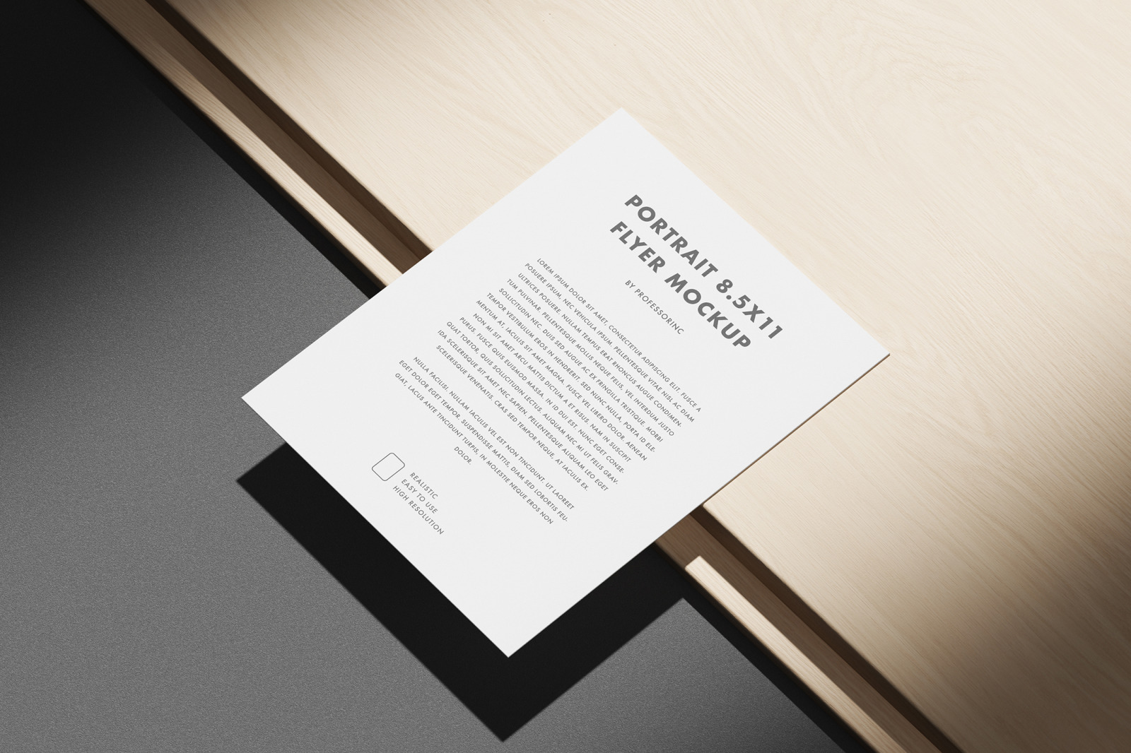 Portrait 8.5x11 Flyer Mockup Set Portrait 8.5x11 Flyer Mockup Set