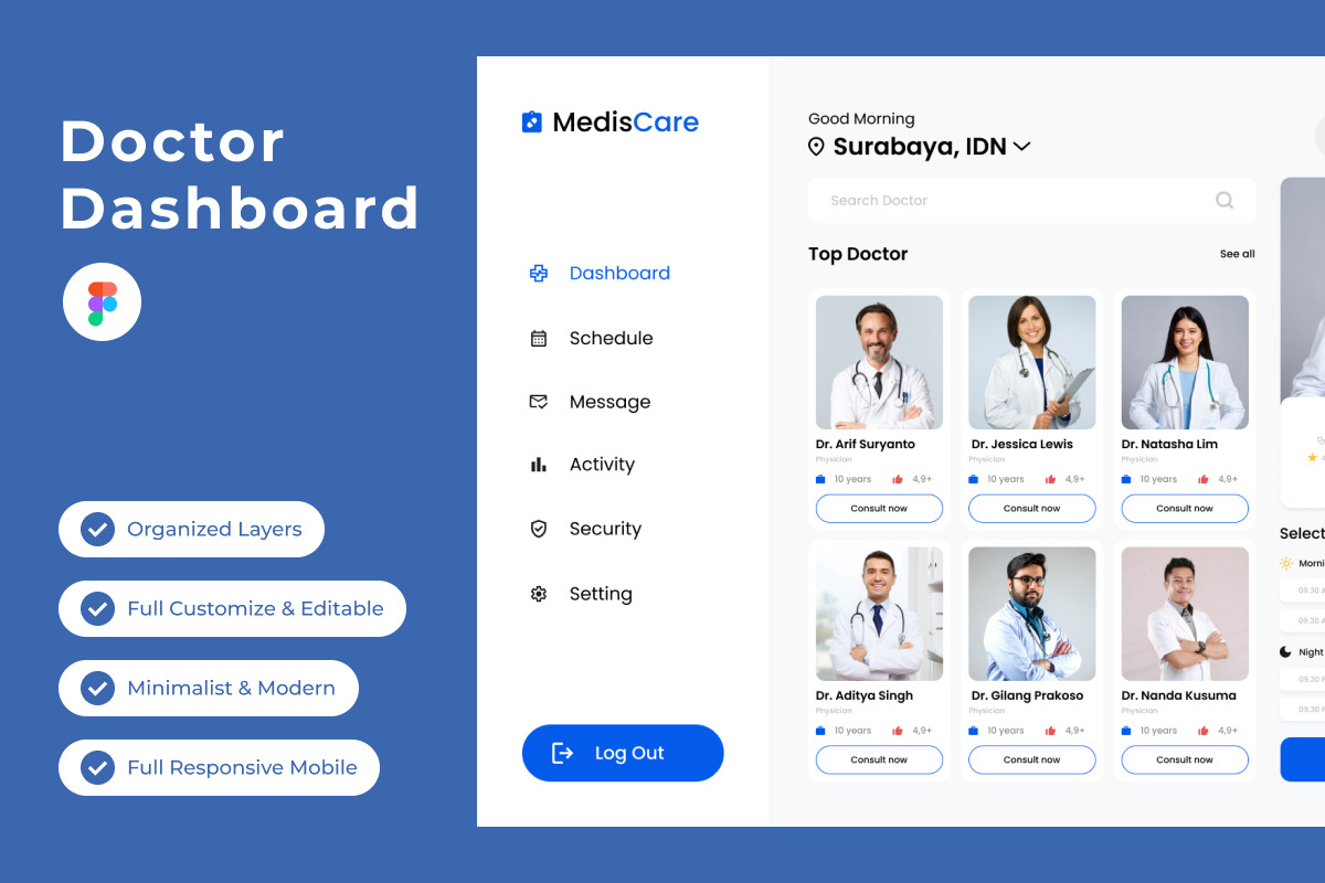 MedisCare - Doctor Dashboard V1