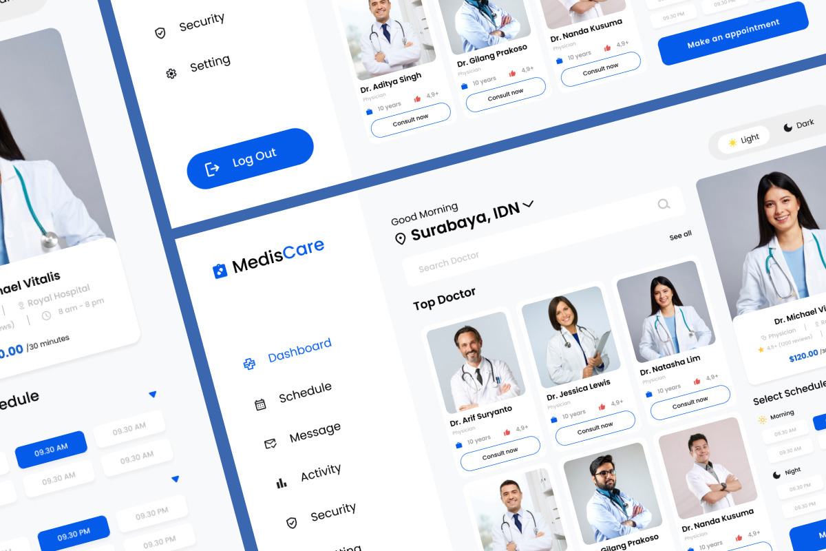 MedisCare - Doctor Dashboard V1