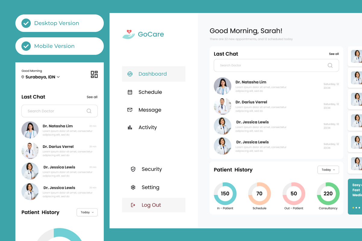 GoCare - Doctor Dashboard V1