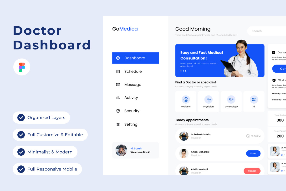 GoMedica - Doctor Dashboard V1