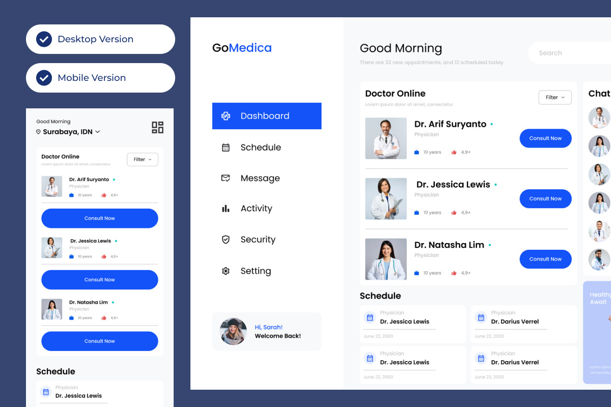 GoMedica - Doctor Dashboard V2 GoMedica - Doctor Dashboard V2