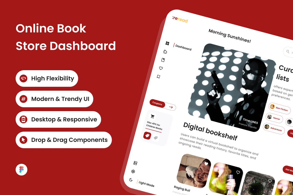 ReRead - Online Book Store Dashboard V1