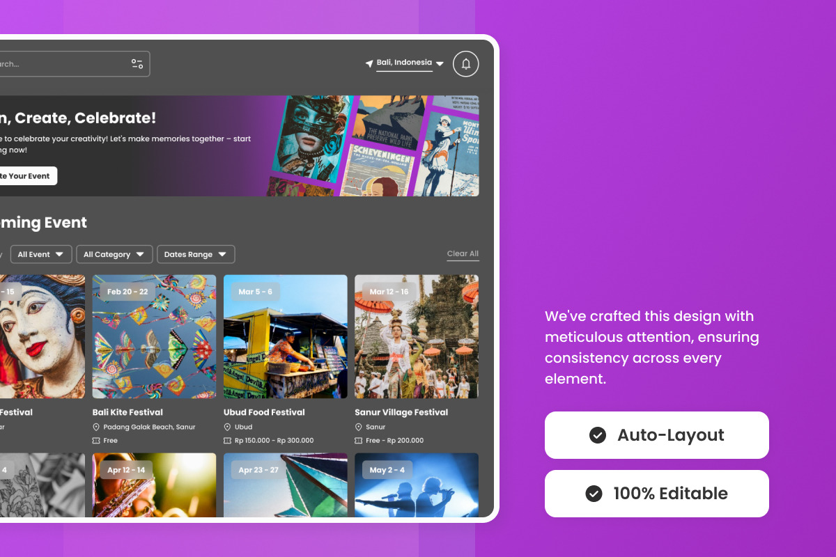 Festify - Event Booking Dashboard V1 Festify - Event Booking Dashboard V1