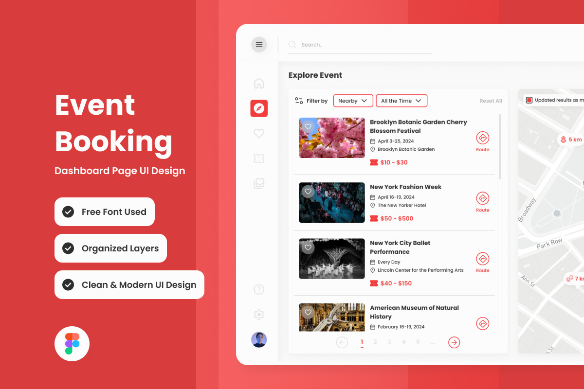 Evolvea - Event Booking Dashboard