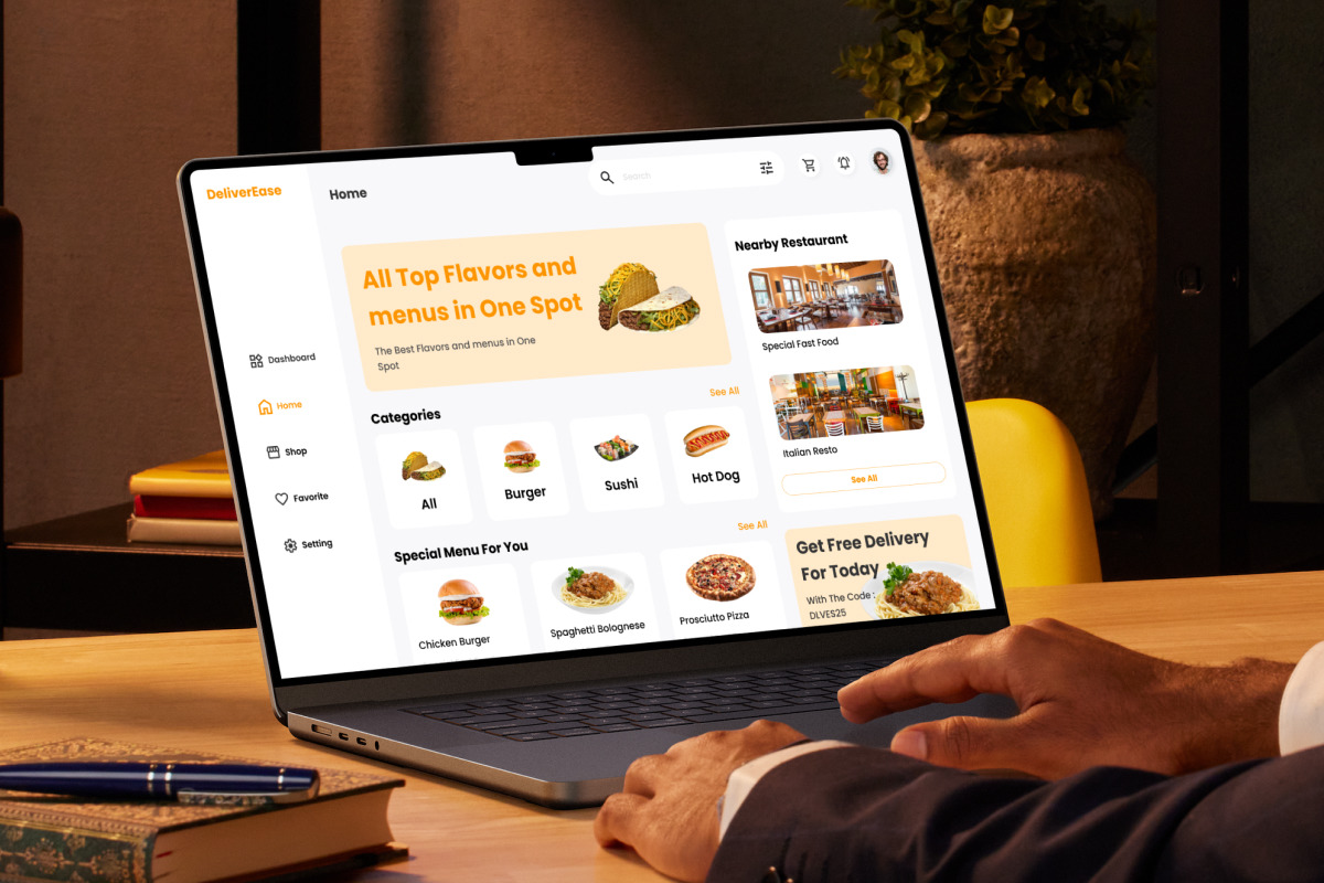 DeliverEase - Food Delivery Dashboard V2
