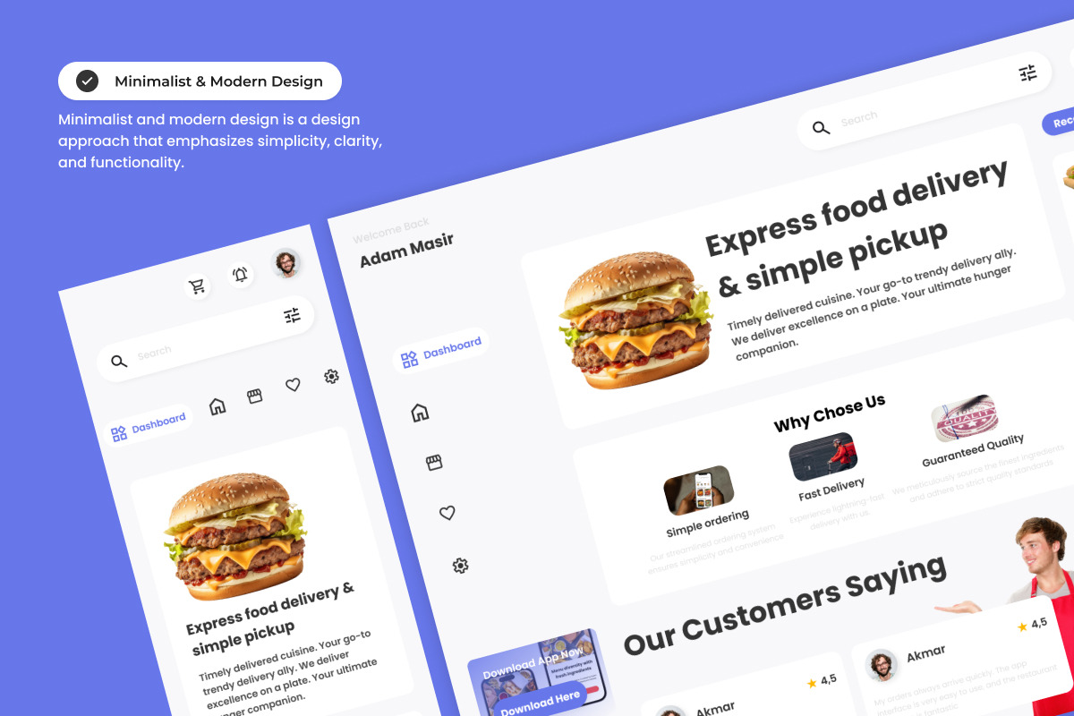 FlavorDash - Food Delivery Dashboard V1 FlavorDash - Food Delivery Dashboard V1