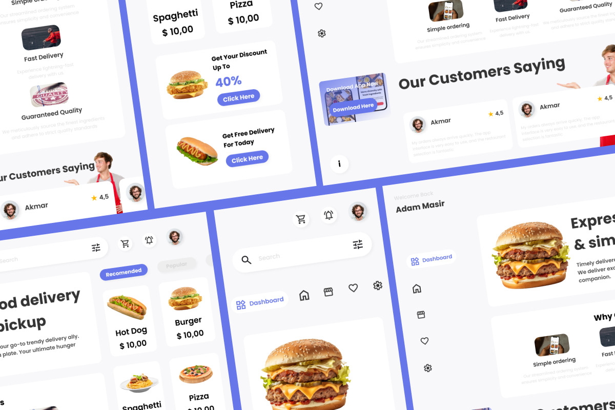 FlavorDash - Food Delivery Dashboard V1