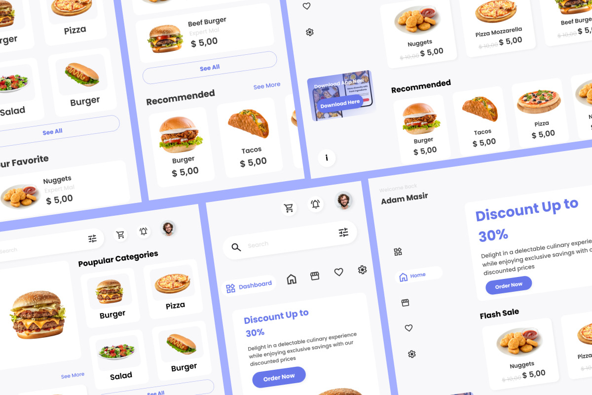 FlavorDash - Food Delivery Dashboard V2 FlavorDash - Food Delivery Dashboard V2