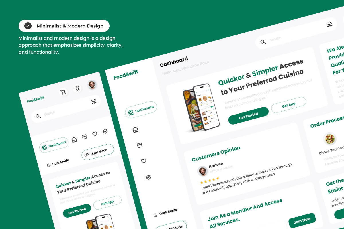 FoodSwift - Food Delivery Dashboard V1 FoodSwift - Food Delivery Dashboard V1