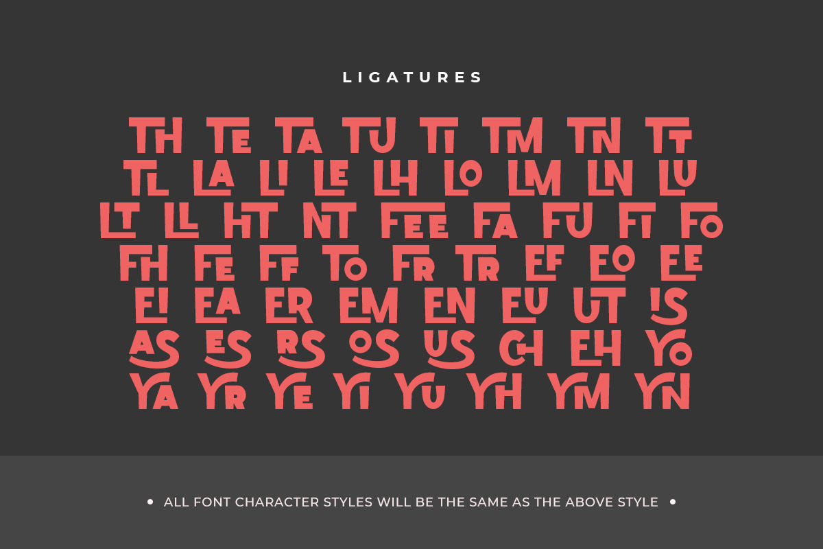The Sider - Unique Playful Ligature Font The Sider - Unique Playful Ligature Font