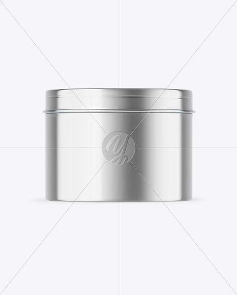 Metallic Cosmetic Jar Mockup