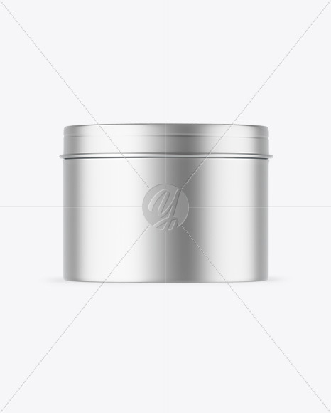 Matte Metallic Cosmetic Jar Mockup