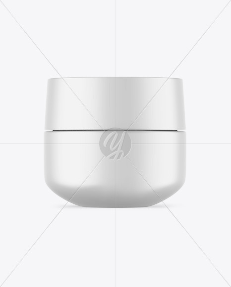 Matte Cosmetic Jar Mockup