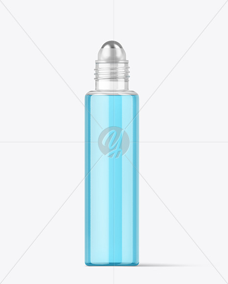 Clear Cosmetic Roll-on Bottle Mockup