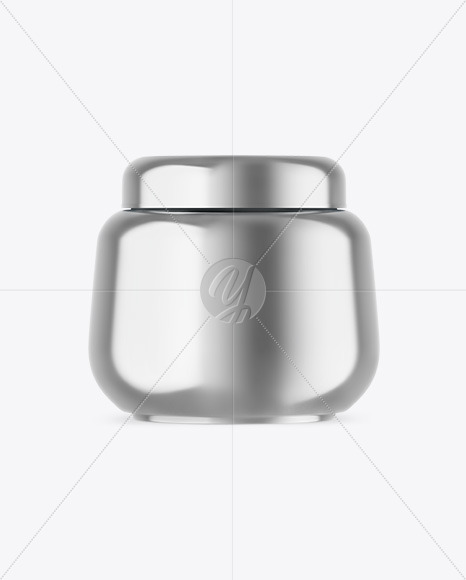 Metallic Tea Tin Can Mockup