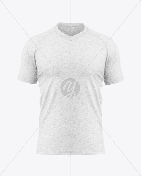 Heather T-Shirt Mockup - Front View