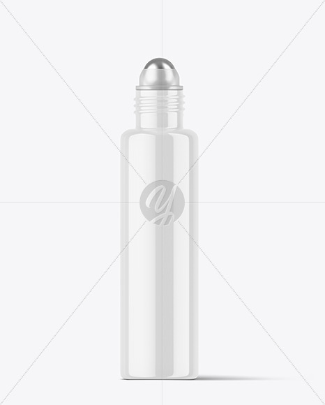 Glossy Cosmetic Roll-on Bottle Mockup