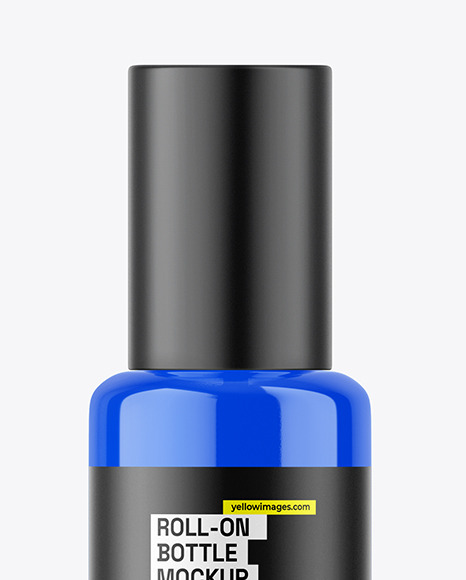 Glossy Cosmetic Roll-on Bottle Mockup