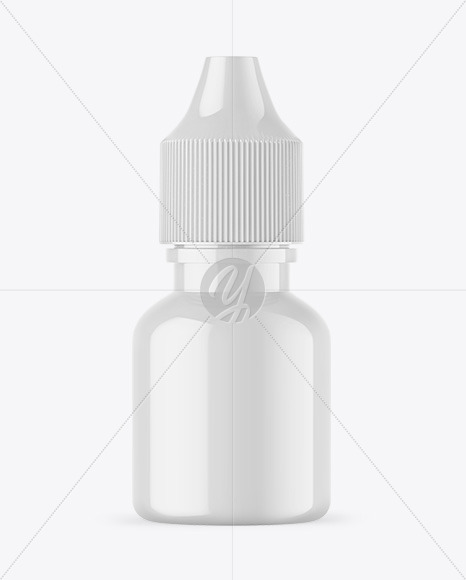 Glossy Dropper Bottle Mockup